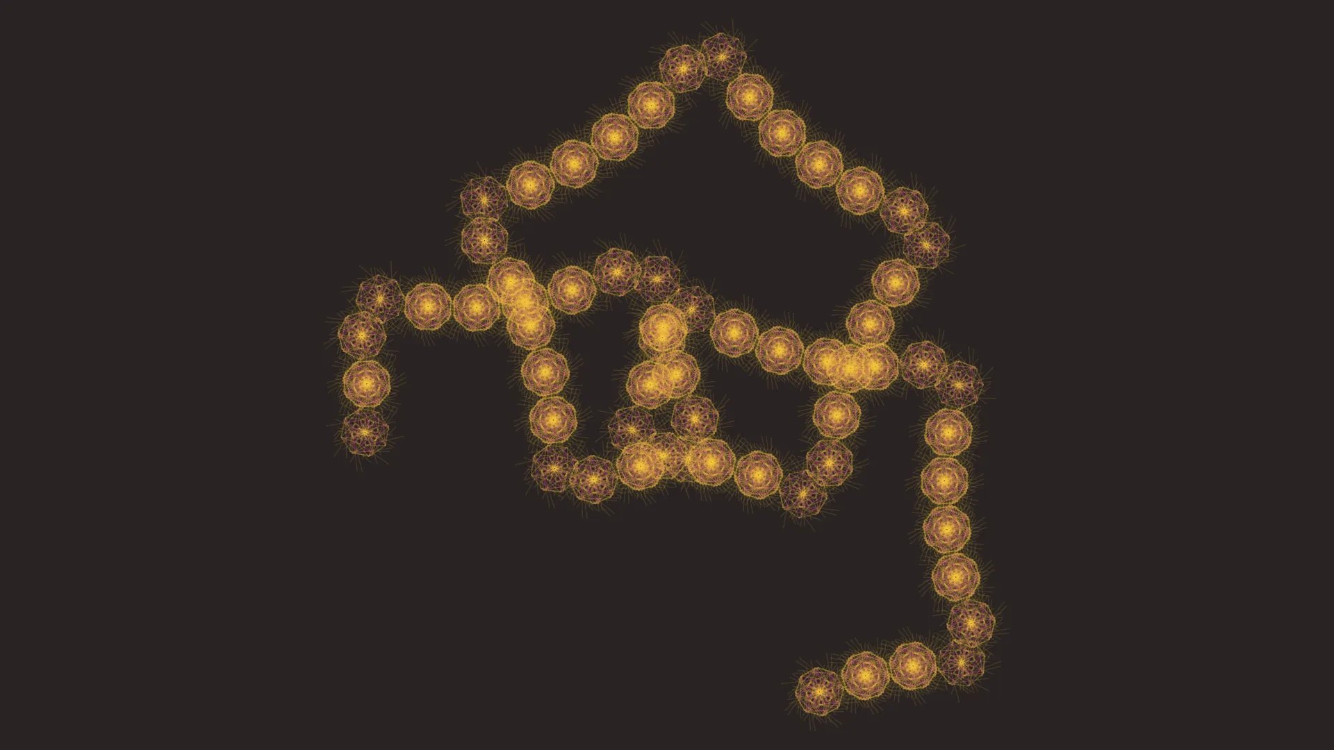 Jagged Nexus — L-System fractal art by mjenny