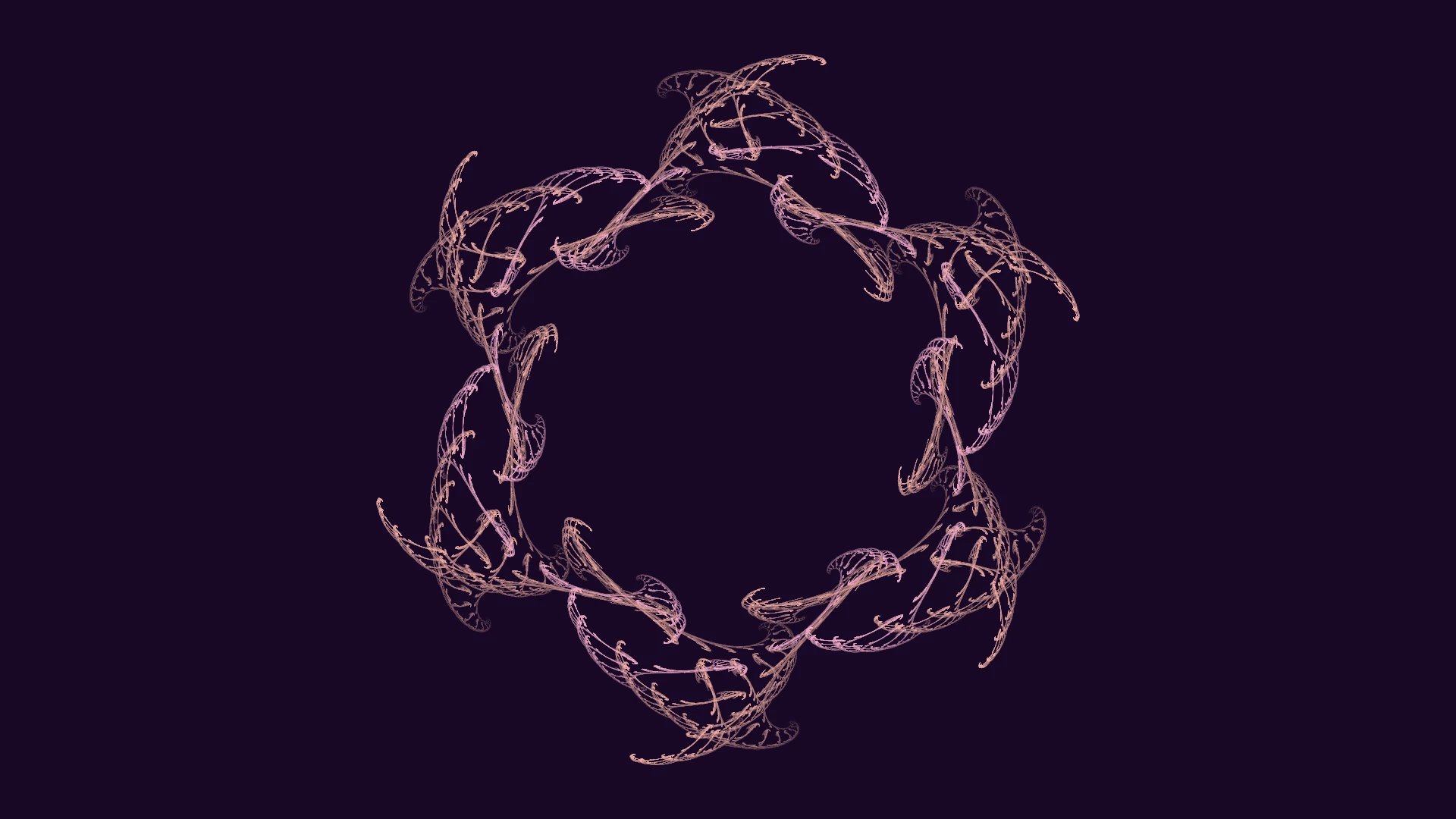 Woven Trellis — IFS flame fractal art by mjenny