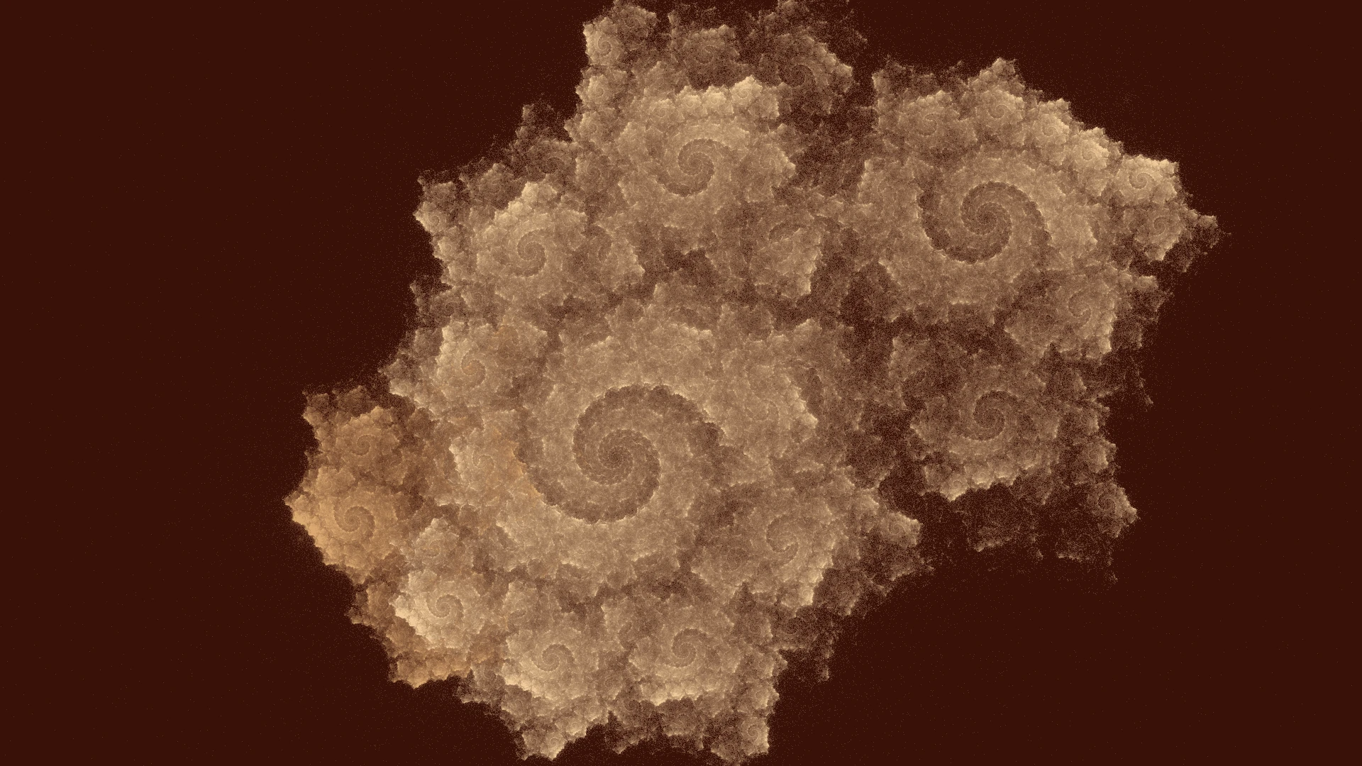 Fossil Shell Garden — フレームフラクタルアート 作成: Jema