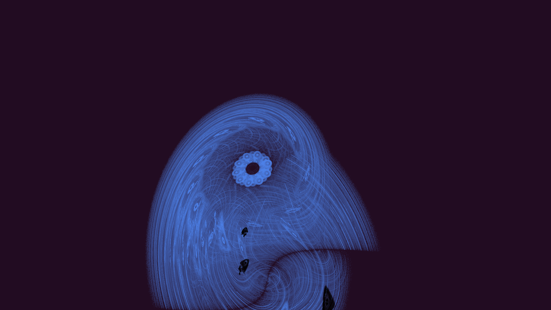 Astonished Dove — Flame fractal art by Schlufina
