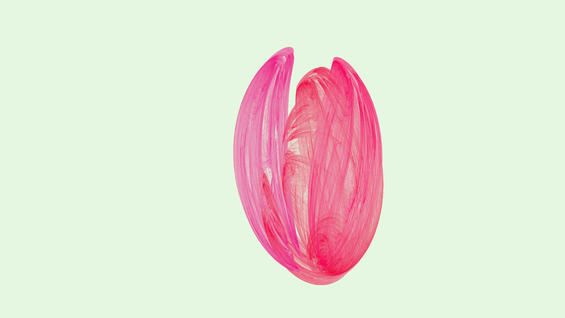 Luminous Tulip — Flame fractal art by Schlufina