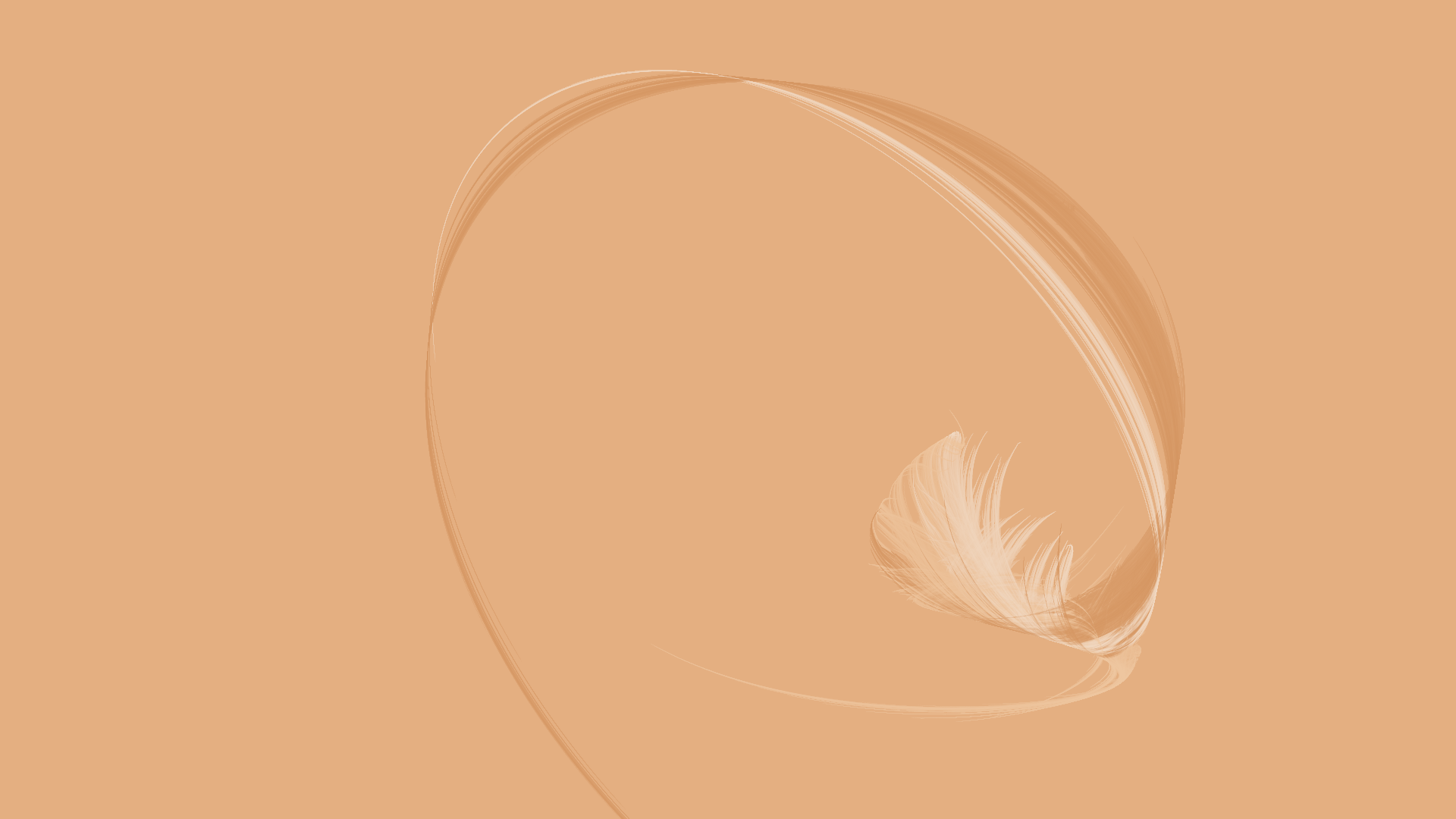 Whispering Feather — Arte de fractales de llama de Jema