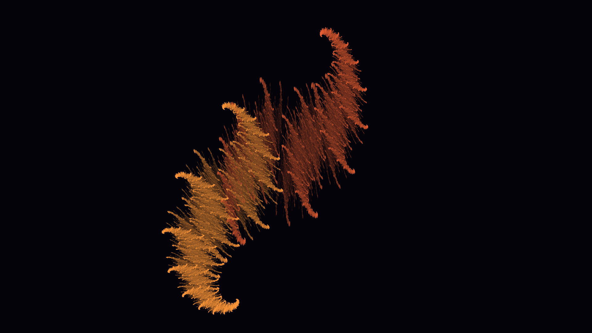 Golden Crescent — Art fractal Flame par Jema