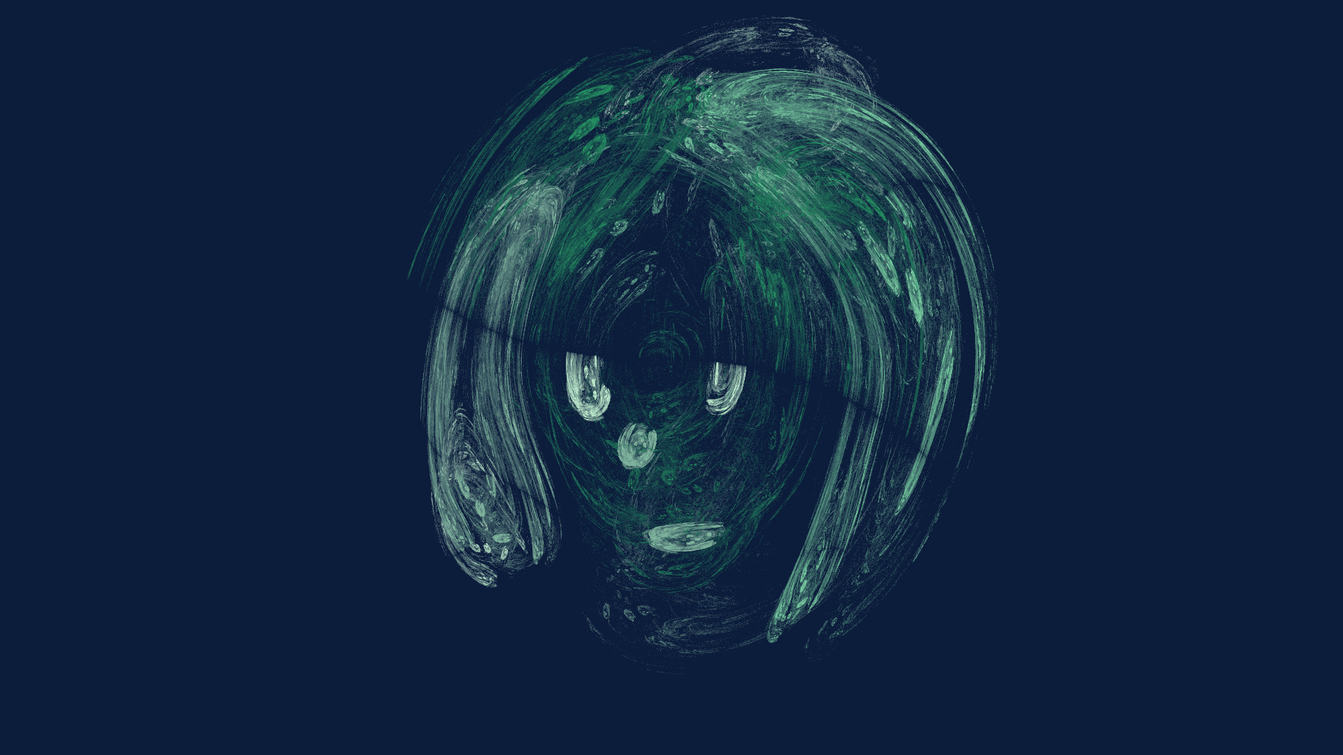Green Girl — フレームフラクタルアート 作成: Schlufina