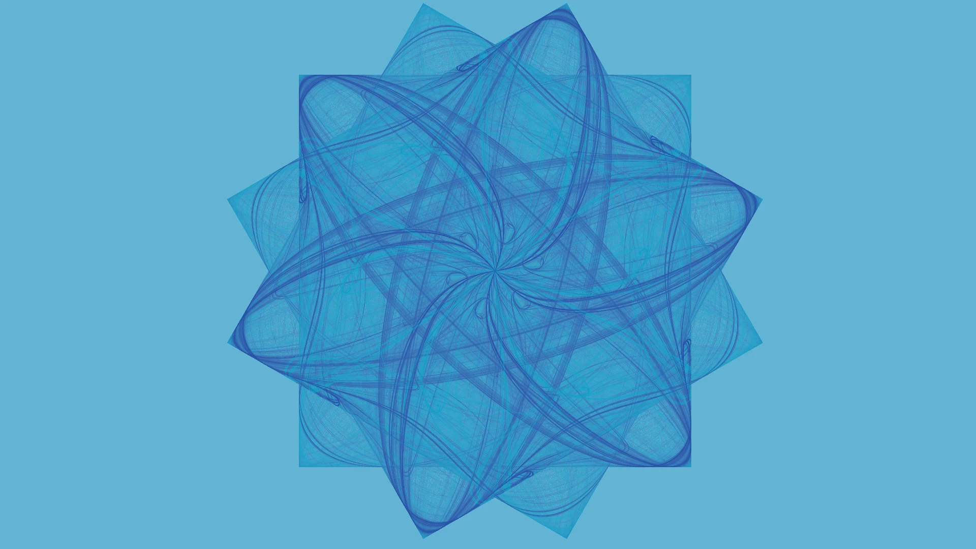 Azure Symmetry — Art fractal Flame par Jema