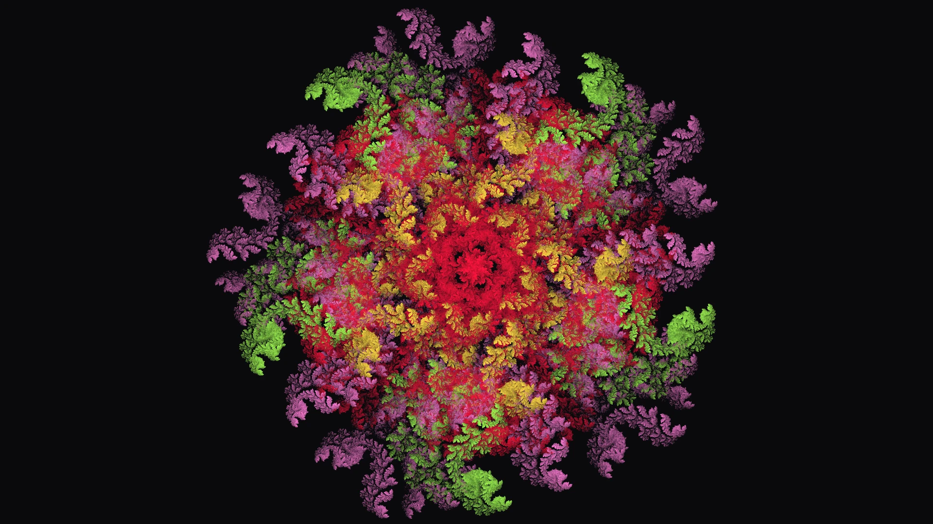 Entangled Fern — Flame fractal art by Jema
