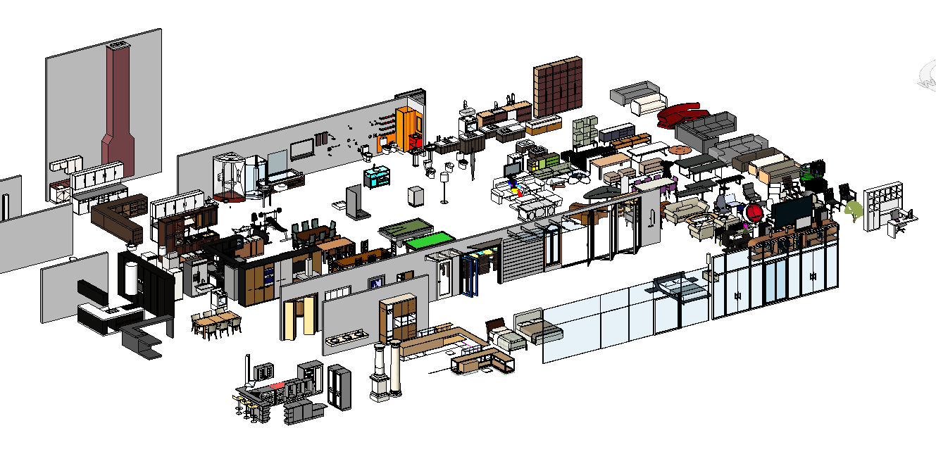 Tổng hợp family nội thật Revit
