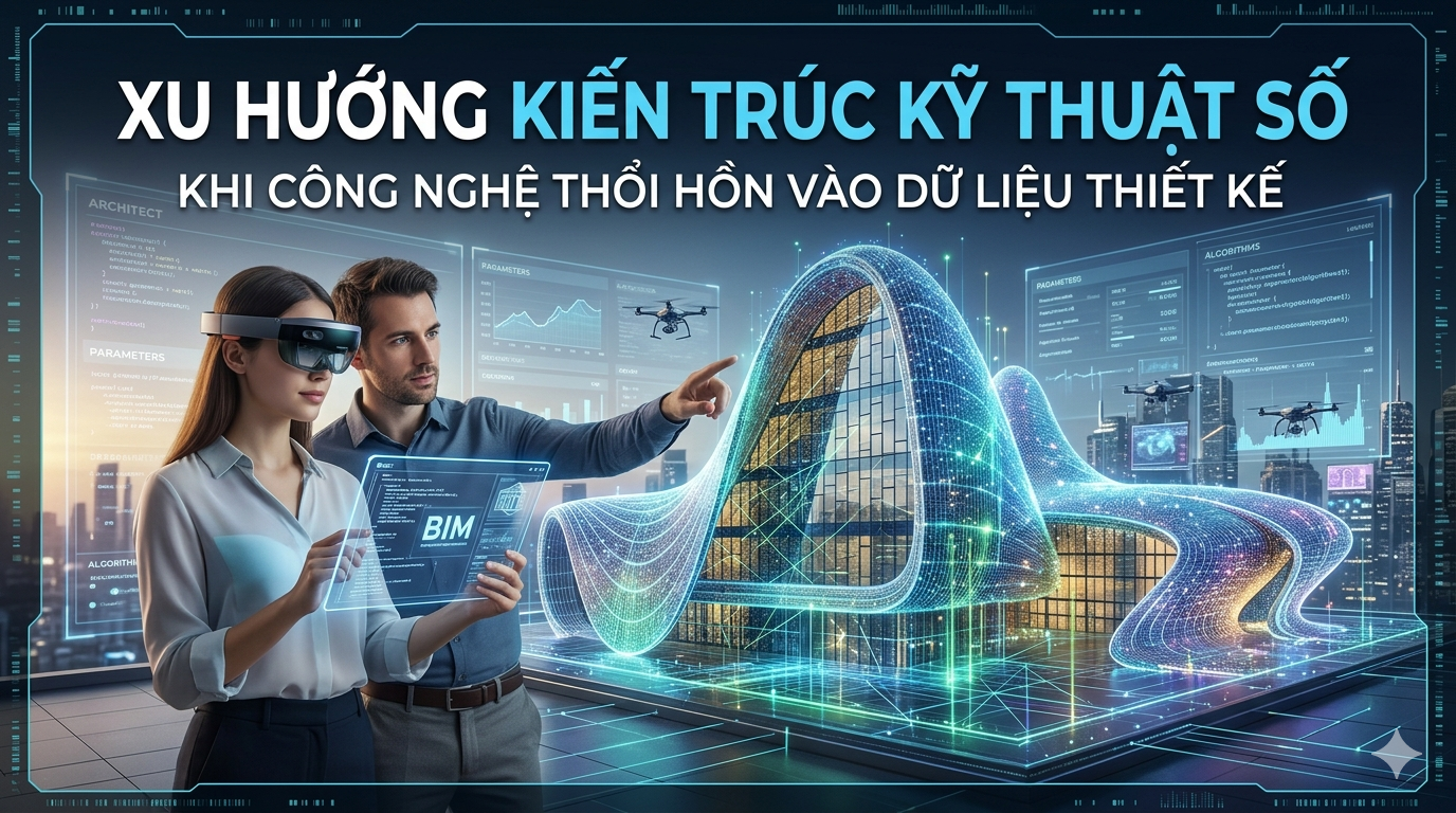 Xu Hướng Kiến Trúc Kỹ Thuật Số: Khi Công Nghệ Thổi Hồn Vào Dữ Liệu Thiết Kế