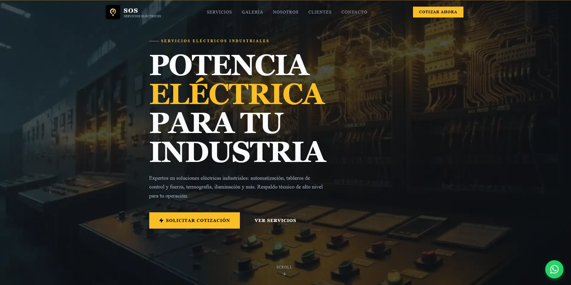 Landing Page – Ingeniería y Servicios Eléctricos Industriales