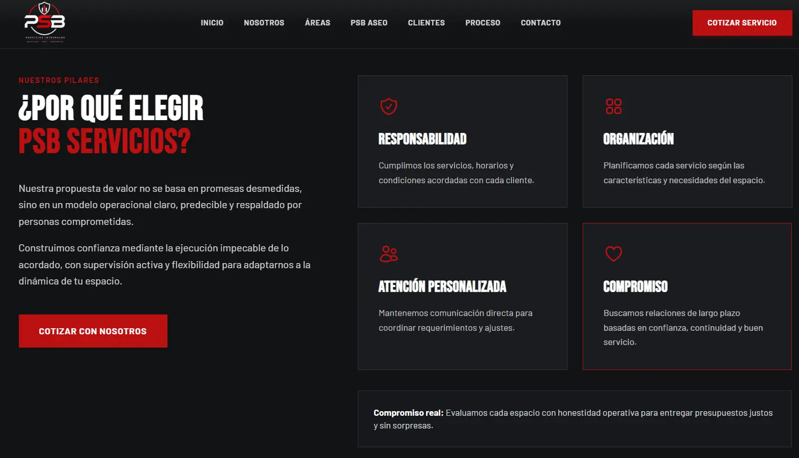 Sitio Web para Empresa de Aseo y Servicios Integrales - Vista 4