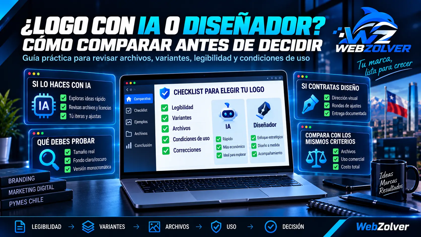 Logo con IA o diseñador: cómo elegir para tu emprendimiento