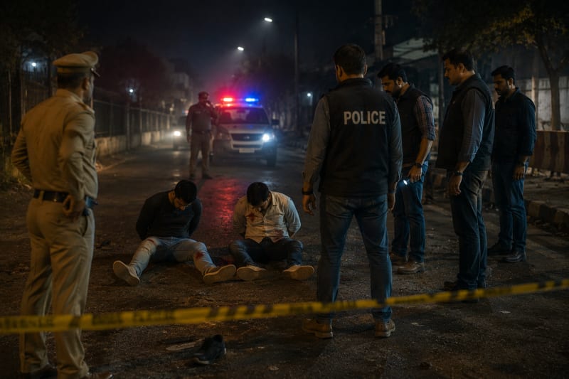 Gunfight in Outer Delhi: Two Shooters Linked to Kapil Sangwan's Notorious Nandu Gang Shot, Arrested