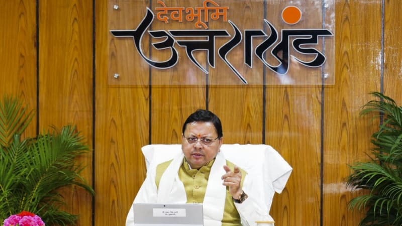 CM Dhami Hits Back at Rahul Gandhi's 'Paper Leak Epicentre' Claim, Cites Anti-Cheating Law Record
