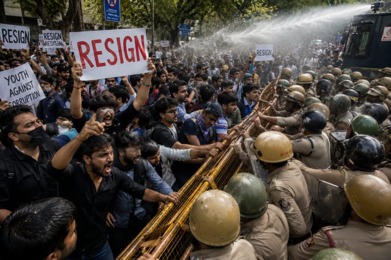 India's 'cockroach' protest continues a day after police crackdown