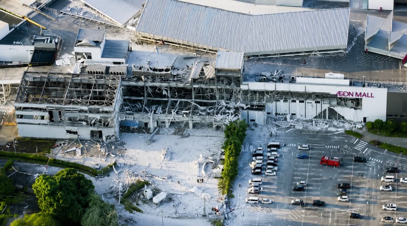 At Least 14 Dead as Powerful Earthquake Collapses Mall in Southern Japan