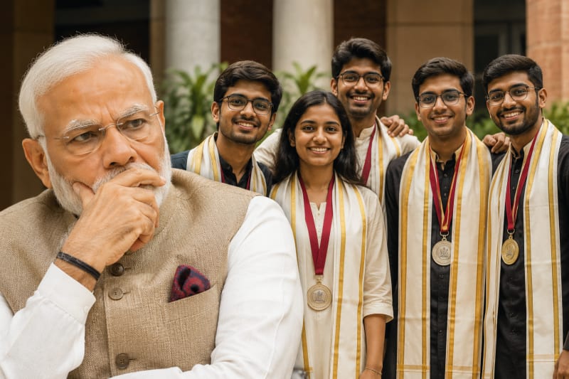 ‘Should have been more’: PM Modi on number of girls among IIT Delhi medal winners
