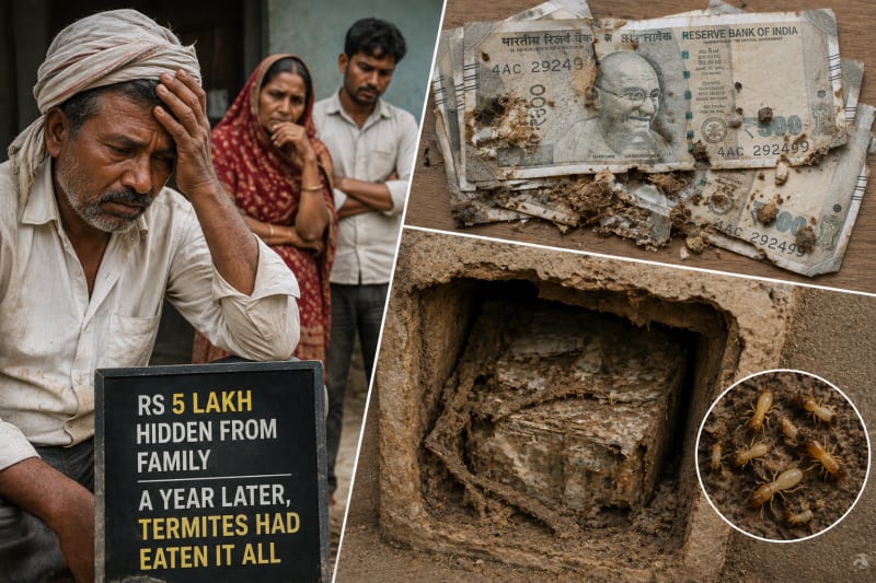 Rajasthan Farmer Hid Rs 5 Lakh From His Family. A Year Later, Termites Had Eaten It All