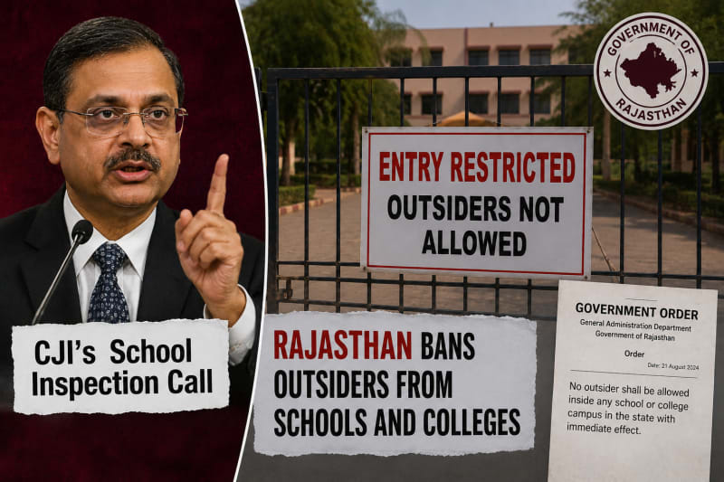 Hours after CJP's school inspection call, Rajasthan bars outsiders from campuses