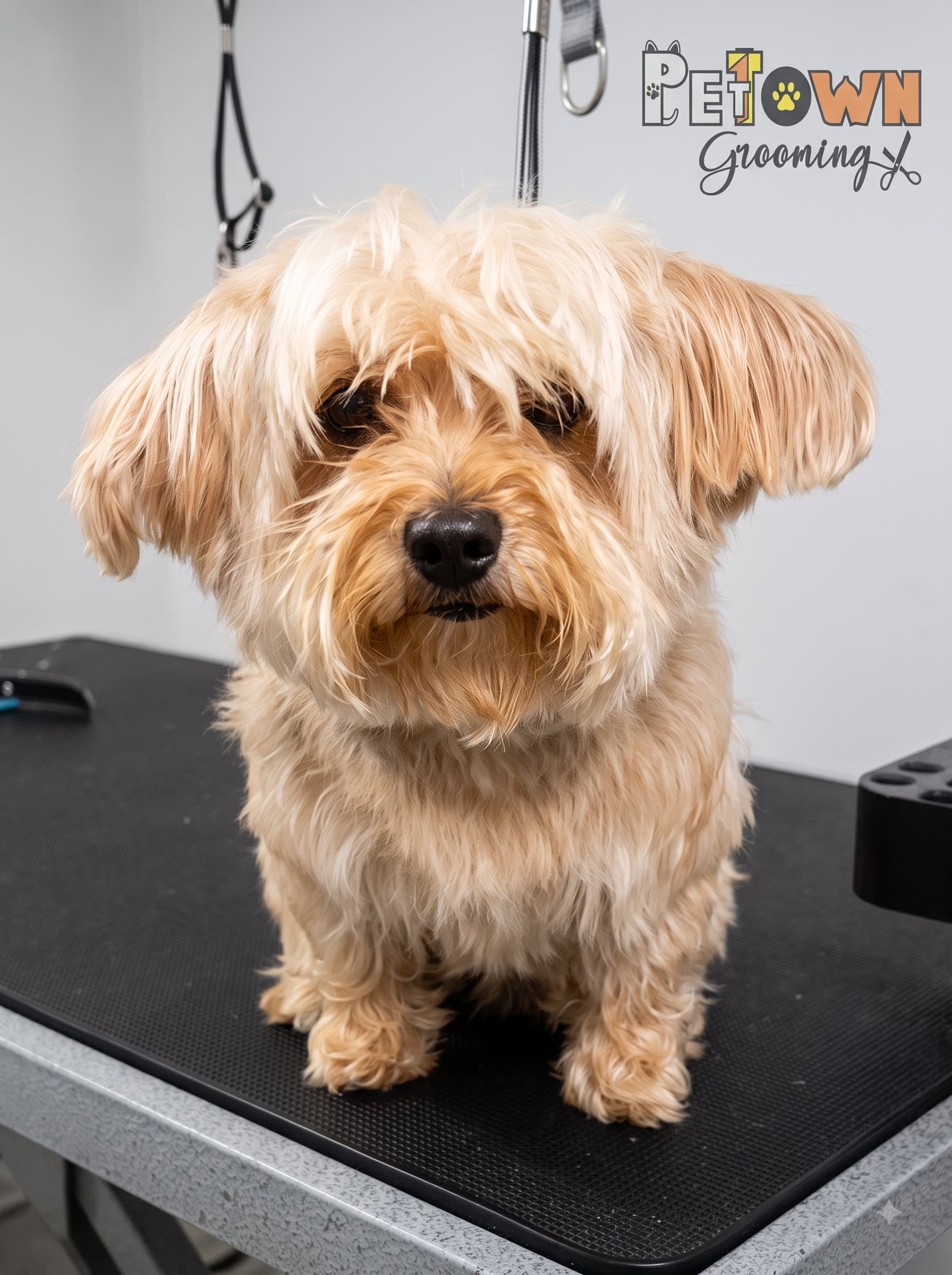 Before Golden Retriever grooming at Pet Town