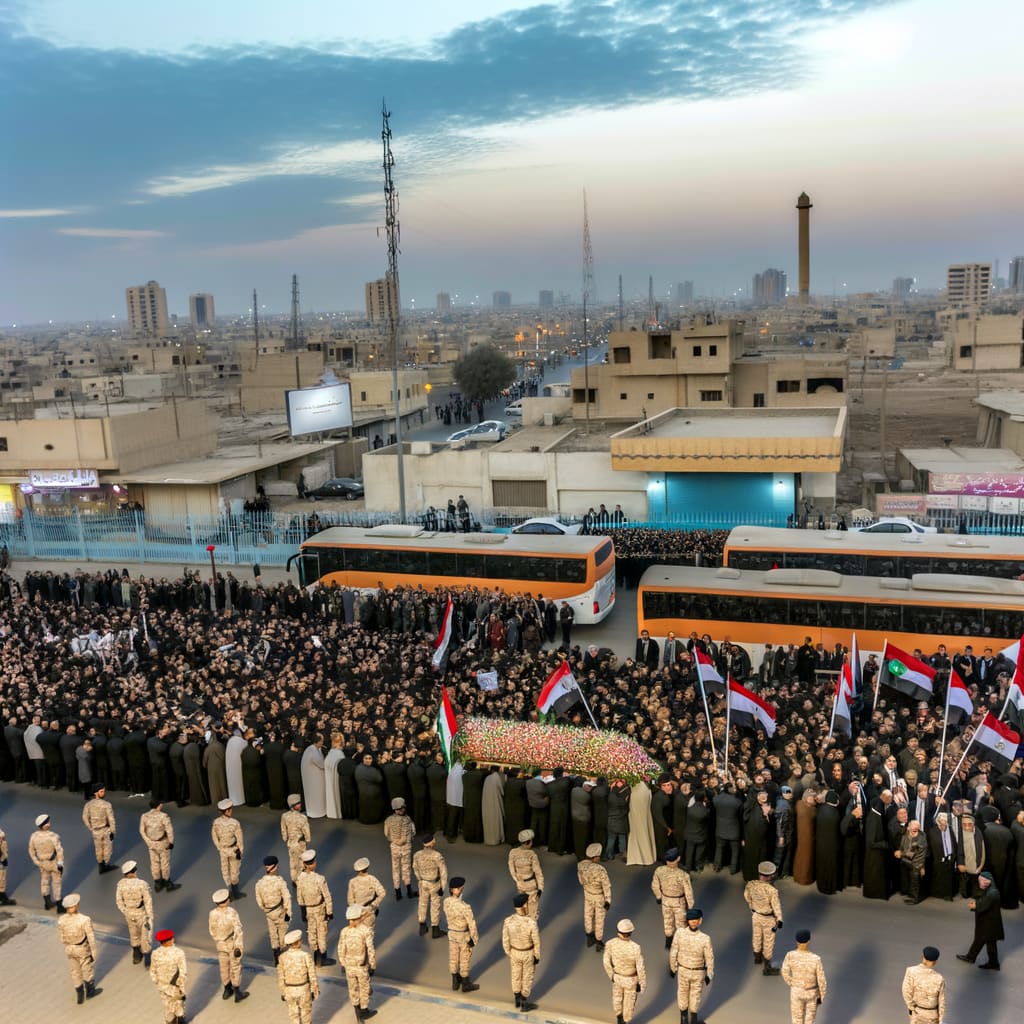 Tehran Mourns: Thousands Gather for State Funerals of Israeli Attack Victims