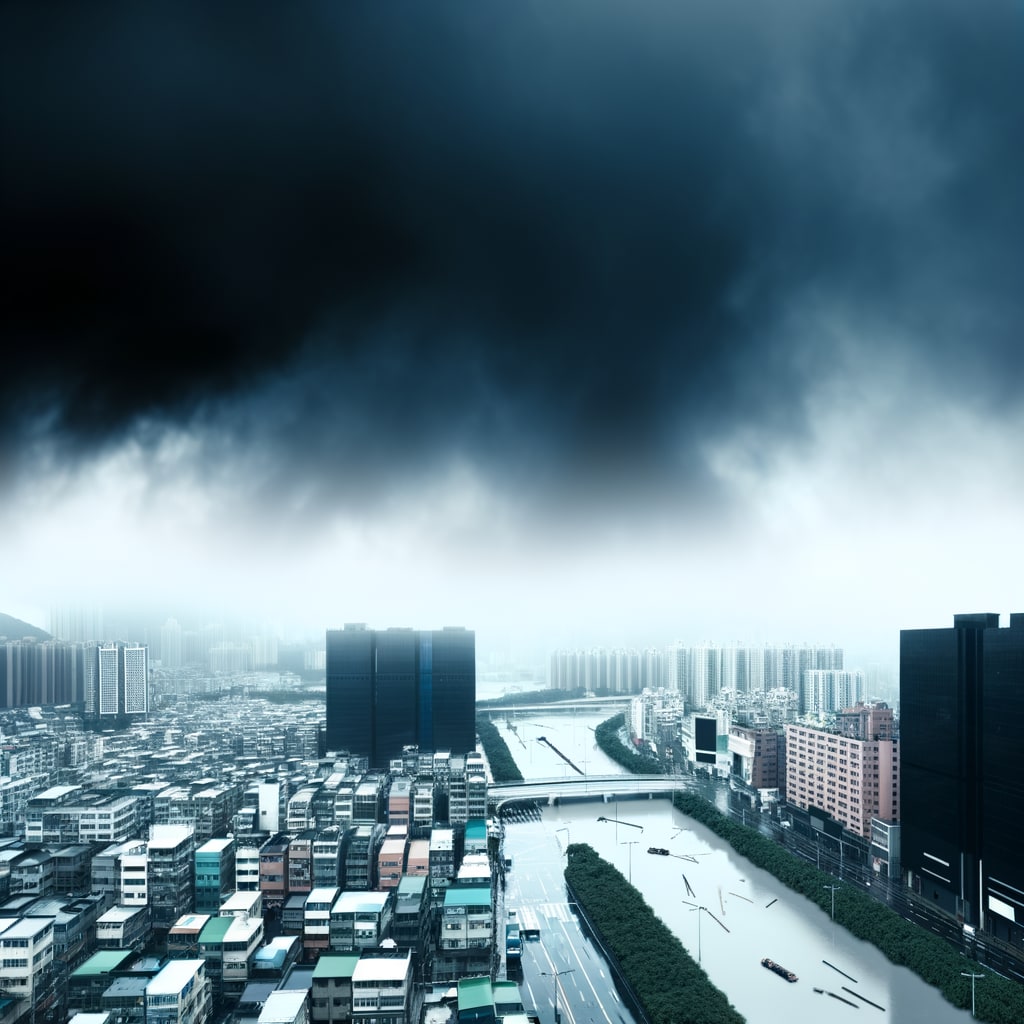 Typhoon Podul Unleashes Havoc: Taiwan and Hong Kong on Edge as Storm Intensifies
