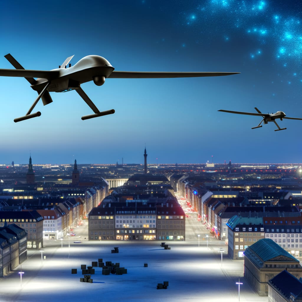 Mystery in the Skies: Denmark Grounds Civilian Drones as Unidentified Aircraft Hover Over Military Bases