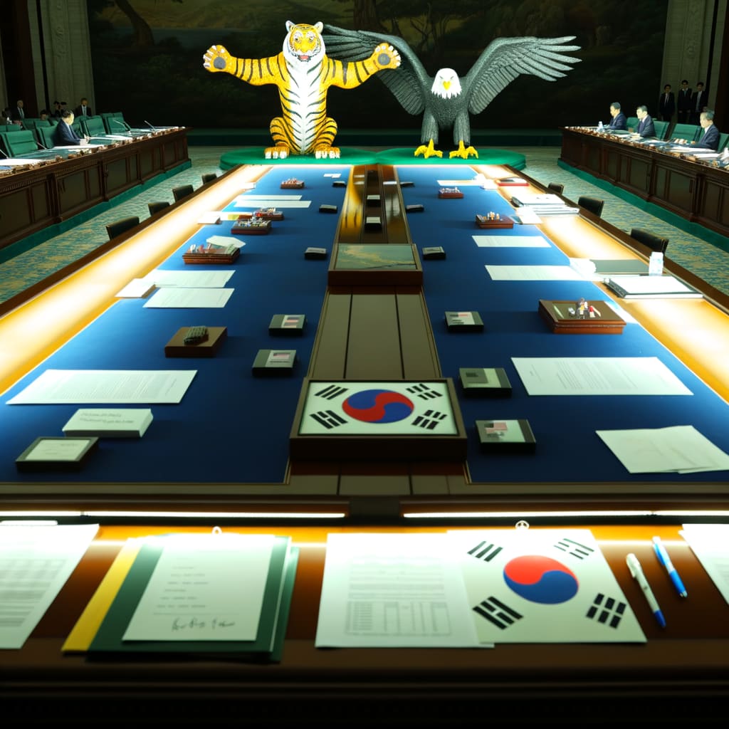 Trump's Tense Tango in South Korea: Will Trade Talks Triumph Amid Regional Turmoil?