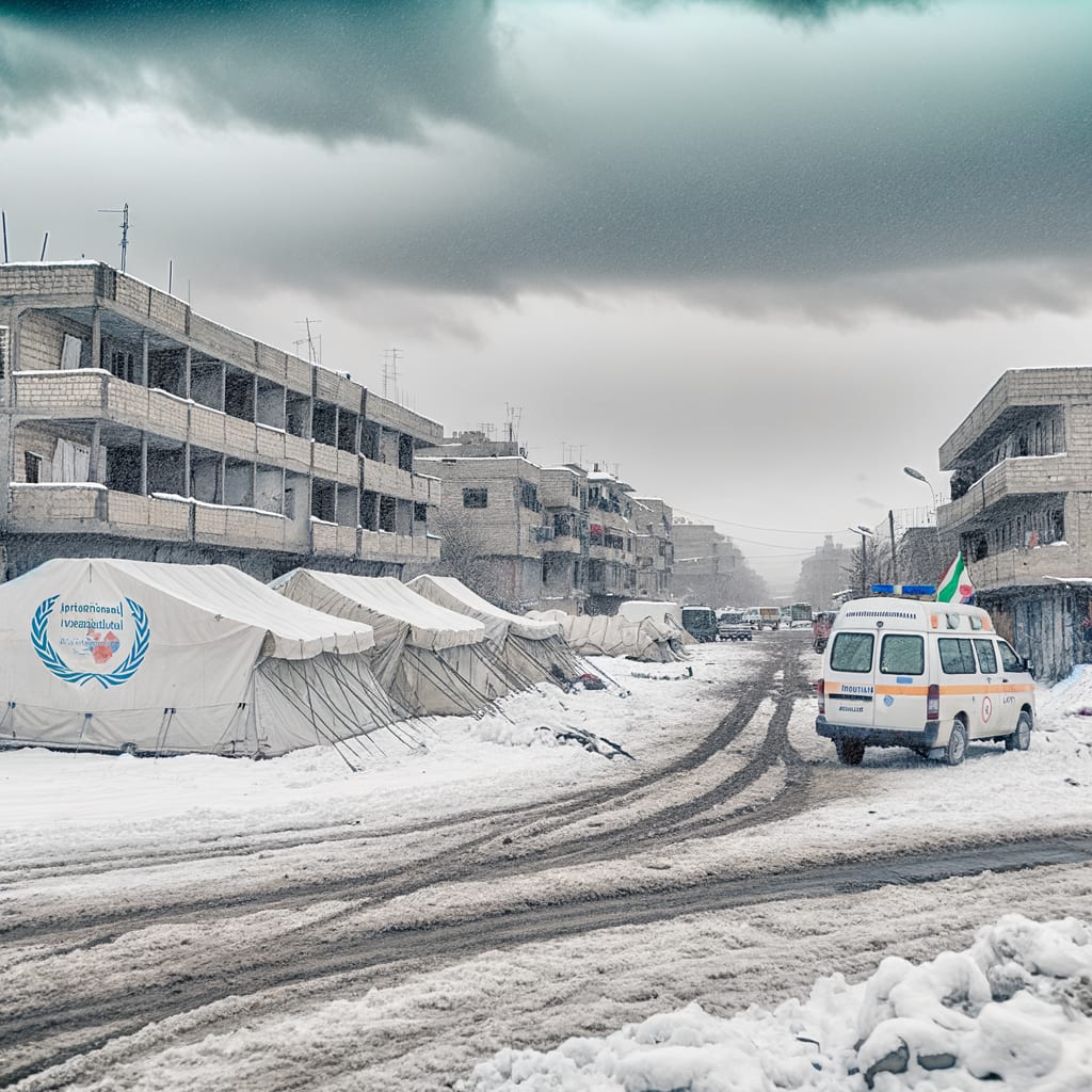 Winter's Fury Unleashed on War-Torn Gaza: A Tale of Survival Amid Destruction