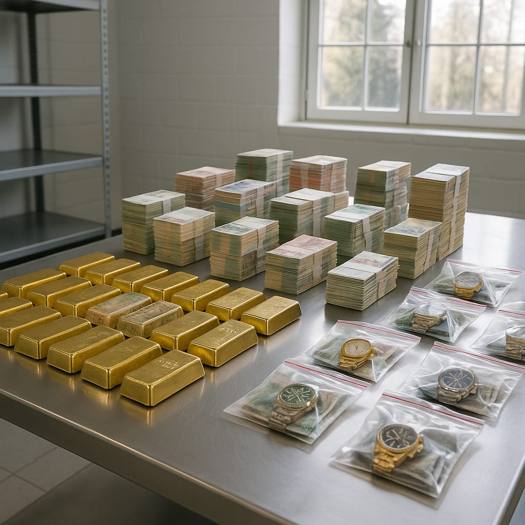 FBI finds hundreds of gold bars at ex-CIA official’s home—yet the first charges aren’t about the gold