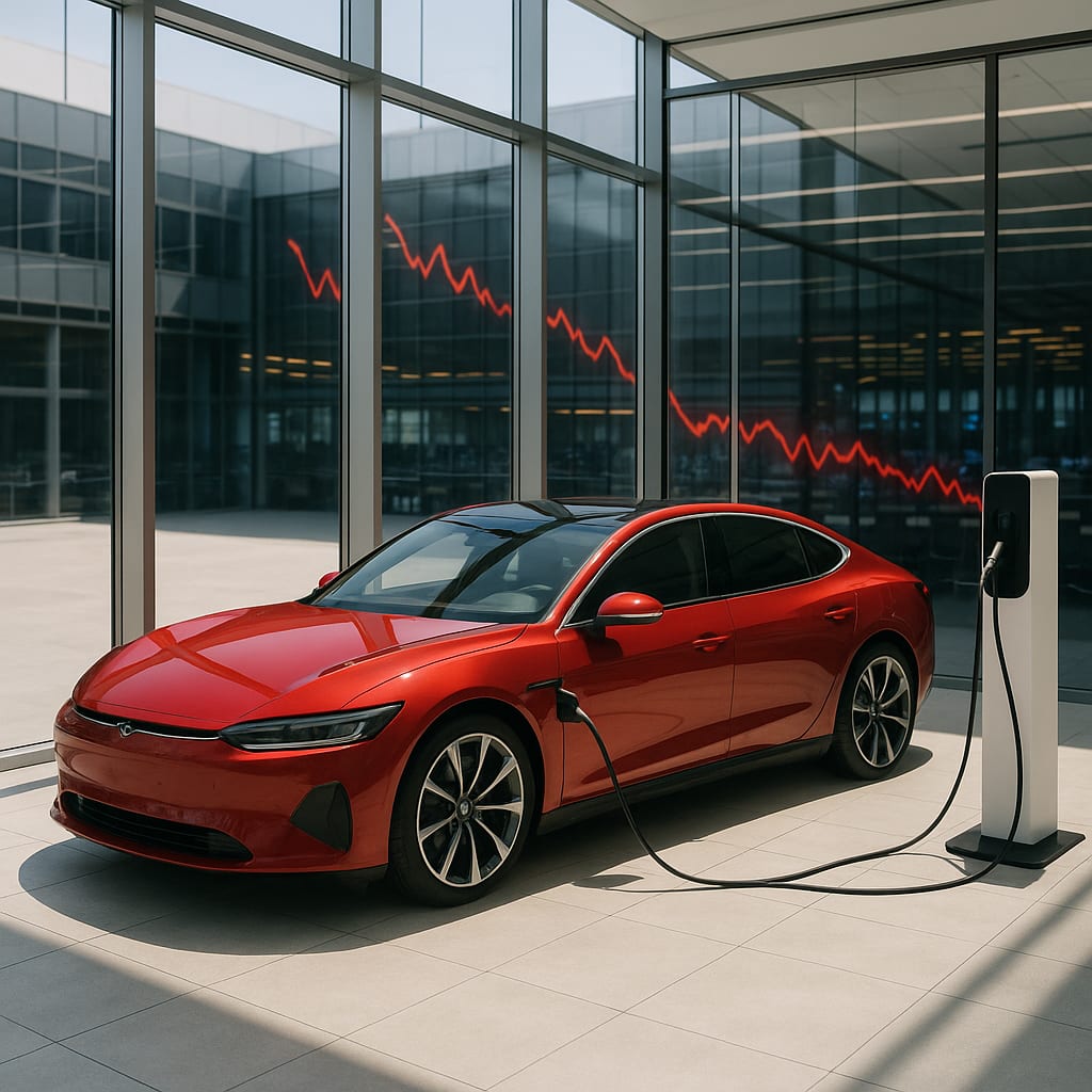 An electric Ferrari just broke the internet—and rattled the market