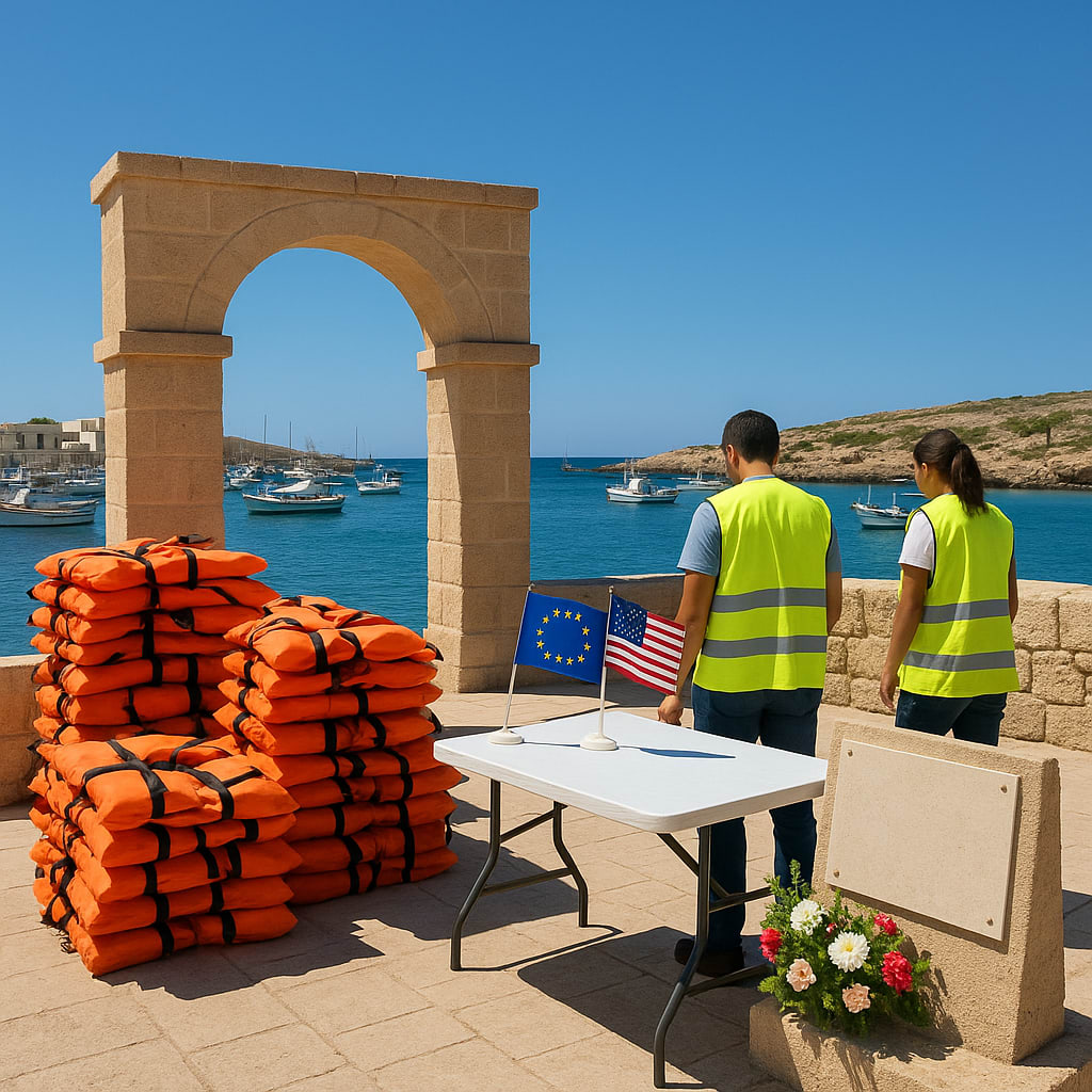 On Lampedusa, a moral appeal meets EU–US enforcement