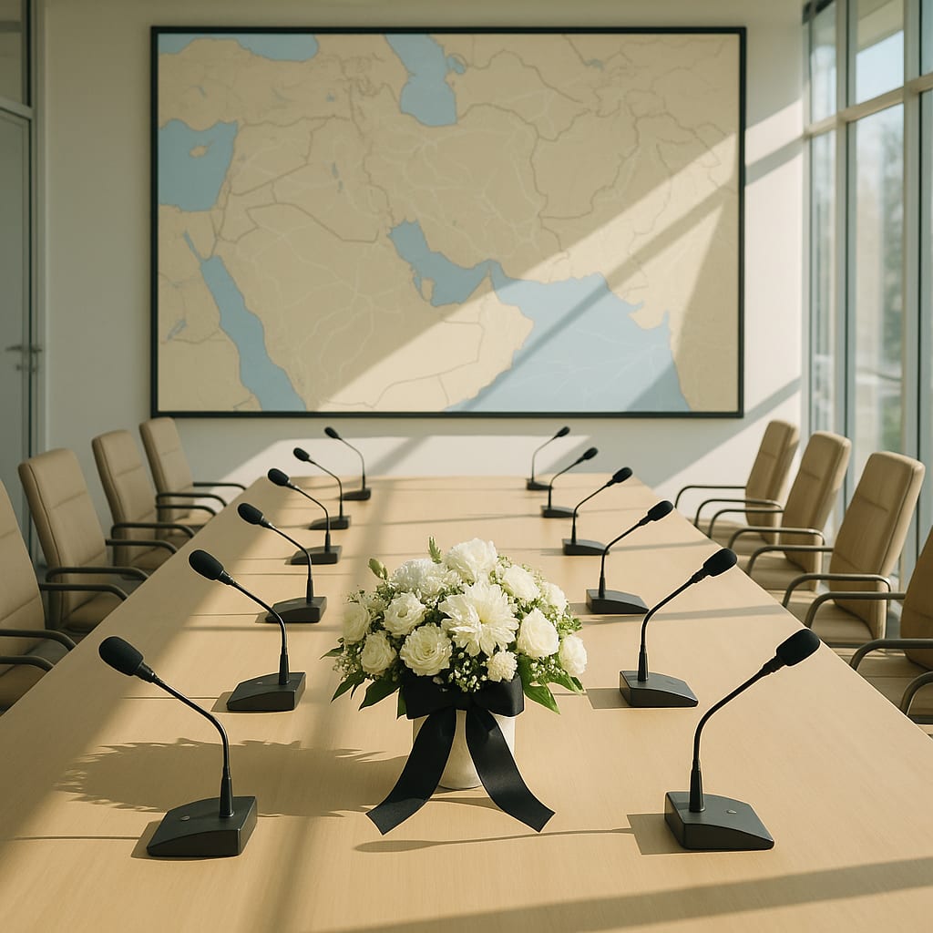 Mass farewell, low-profile successor: strength on display or stagecraft?