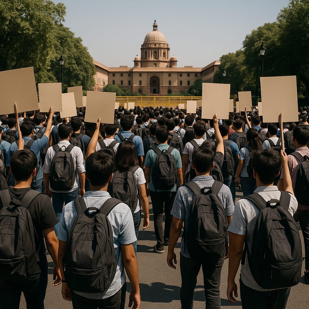 Exam scandal march: fix the system, or confront the state?