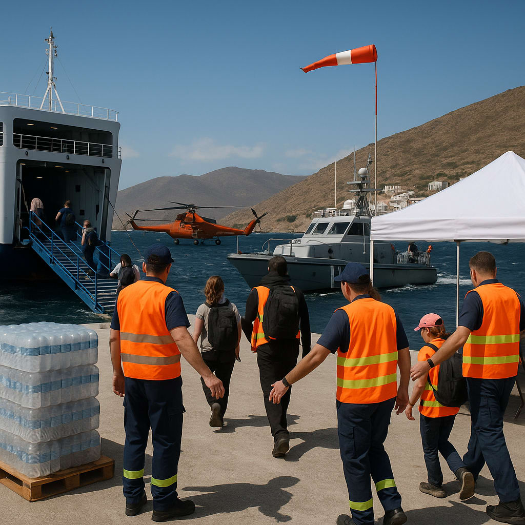 Skies closed, seas open: Greece’s fires test Europe’s toolkit