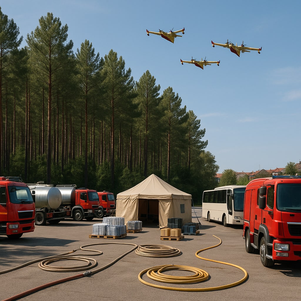 Respite meets acceleration: Europe’s fires slow as heatwaves reload
