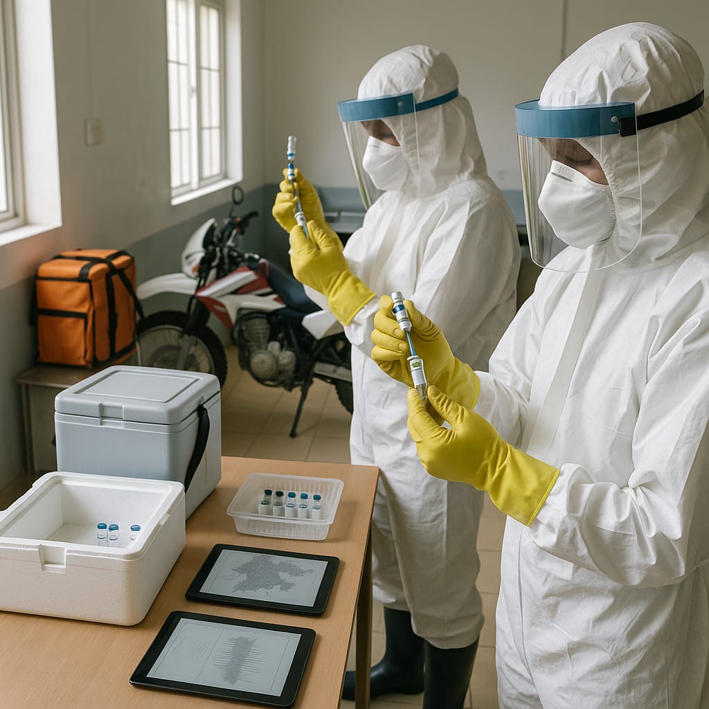 Outbreak outruns detection as a vaccine trial weighs unknowns