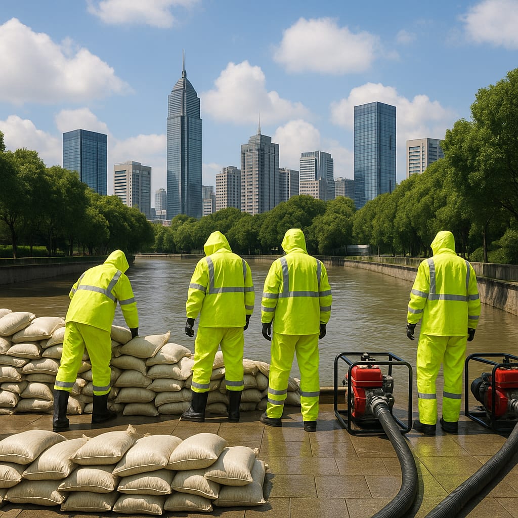 Preemptive shutdowns meet a rainmaker: brief disruption or prolonged flood test