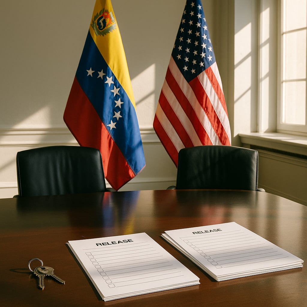 A mass release under US oversight, from an unclear center of power