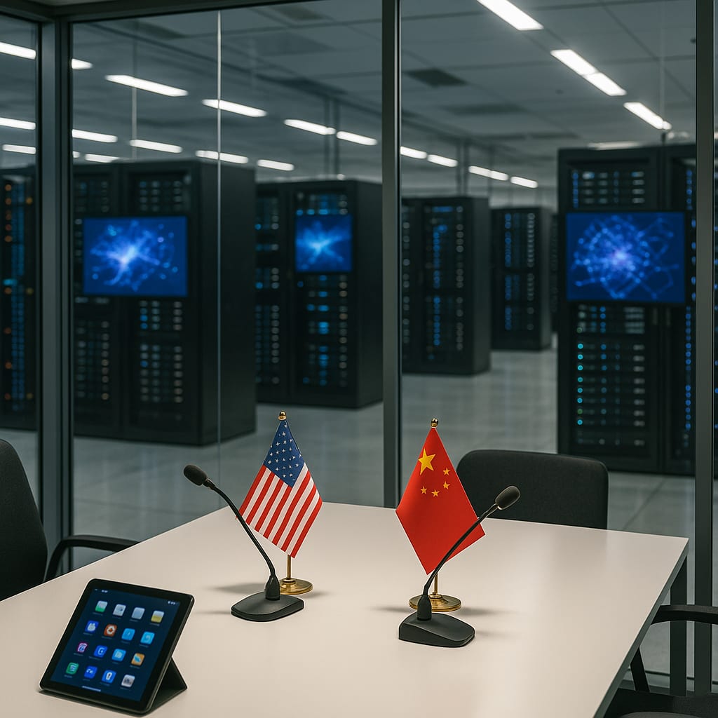 Acceleration collides with guardrails in the U.S.–China AI contest
