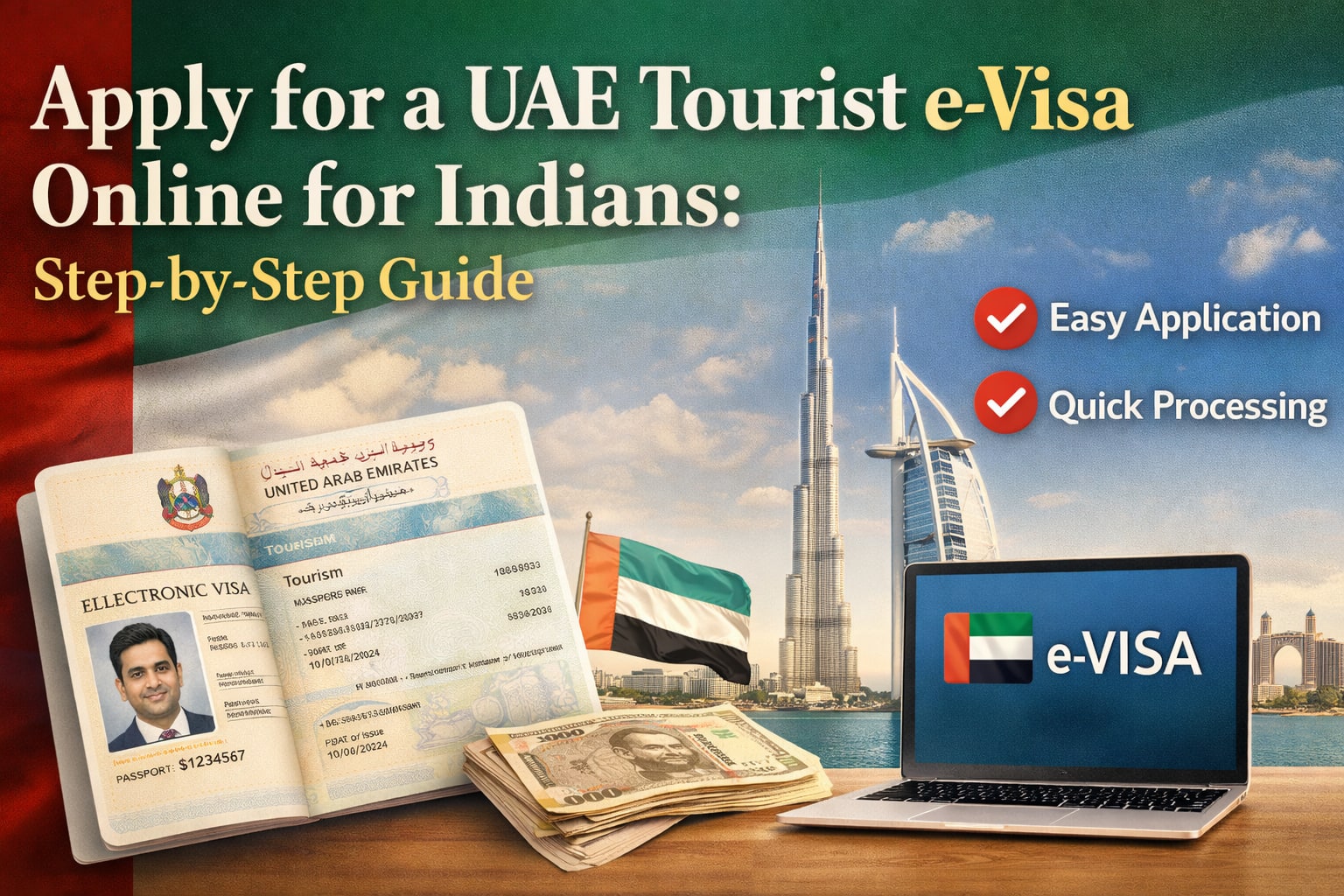 Apply for a UAE Tourist e-Visa Online for Indians: Step-by-Step Guide