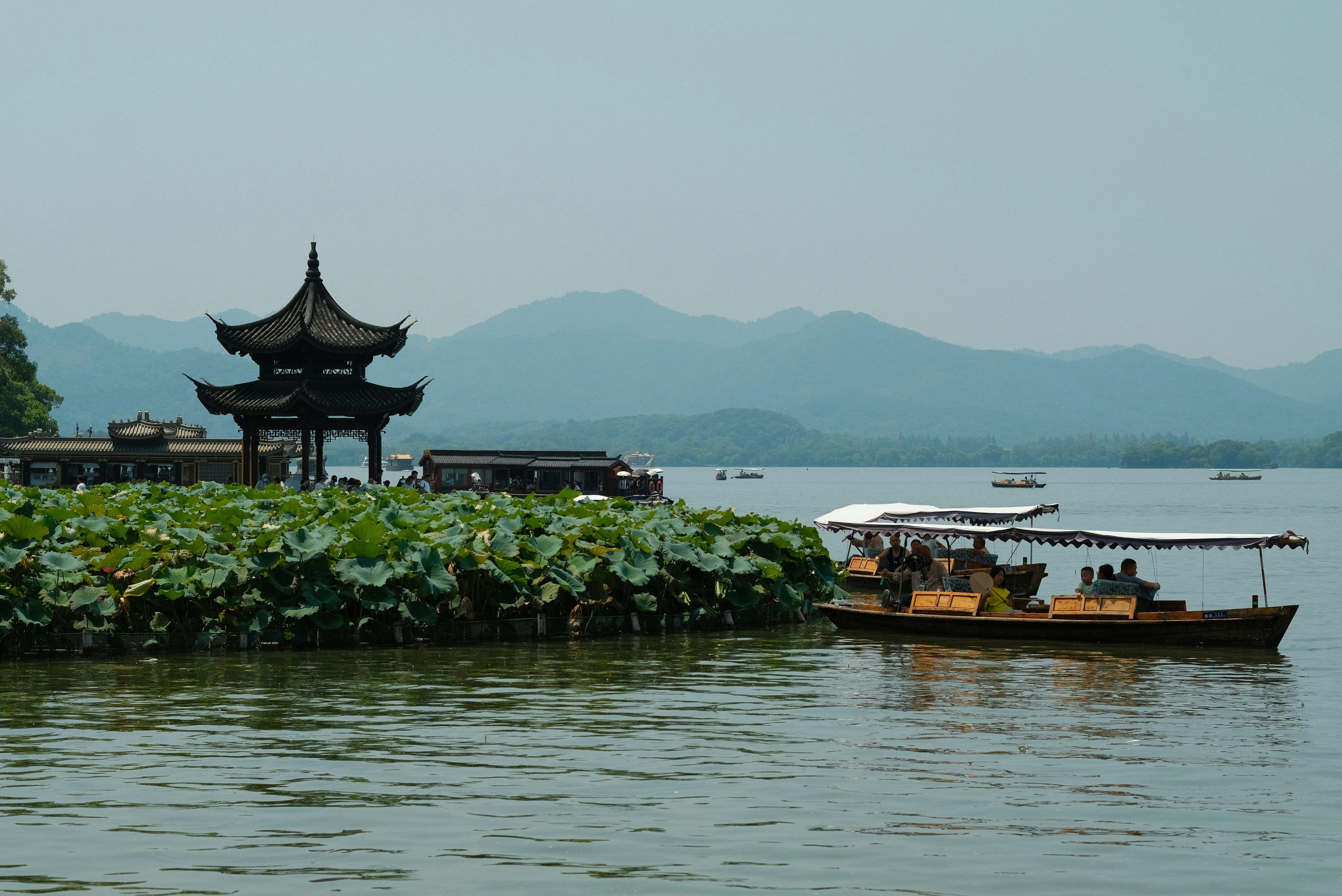 West Lake with pagoda
