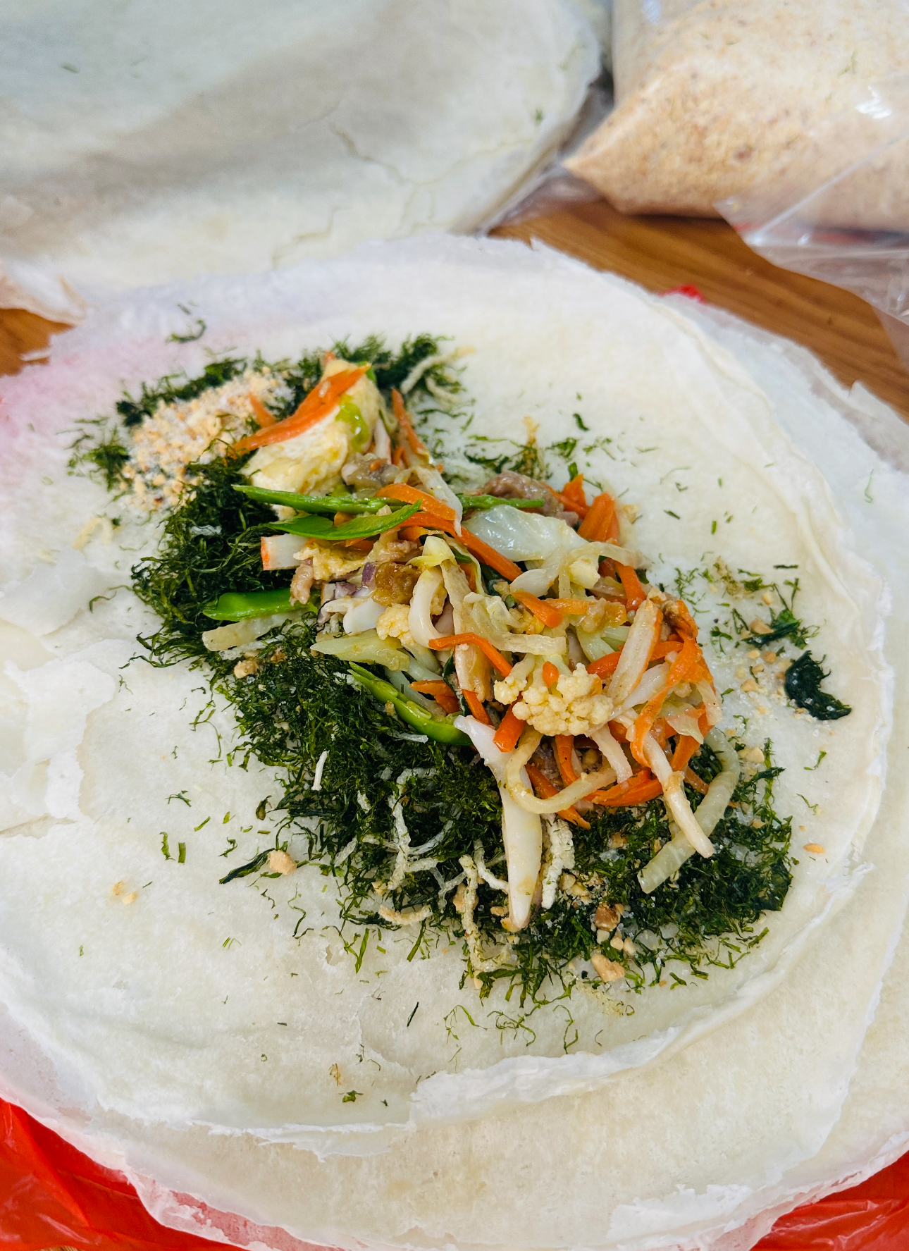 Runbing (fresh spring rolls)