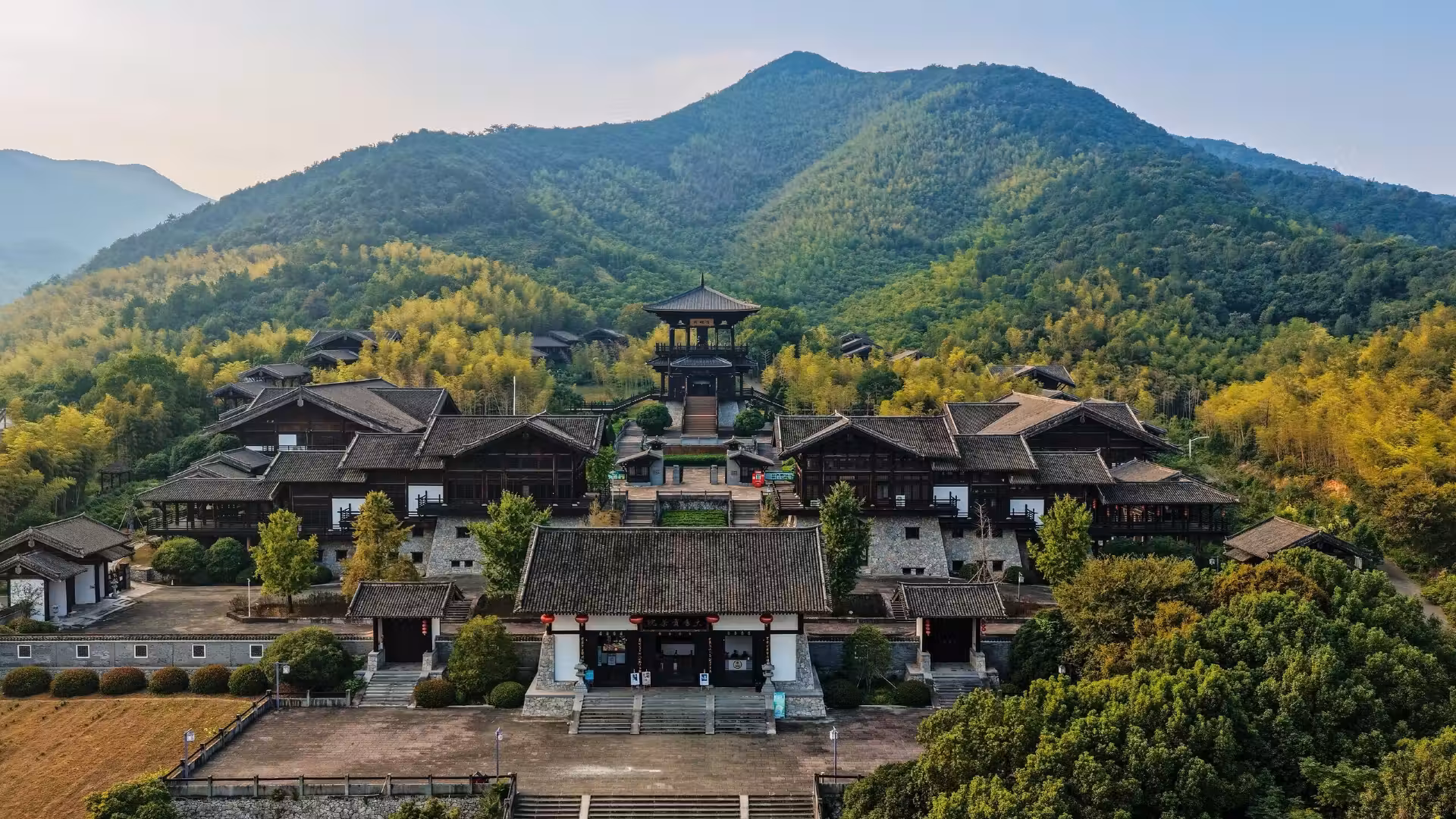 Guzhu Mountain tea terraces