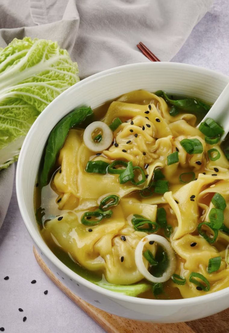Wonton noodles in soup