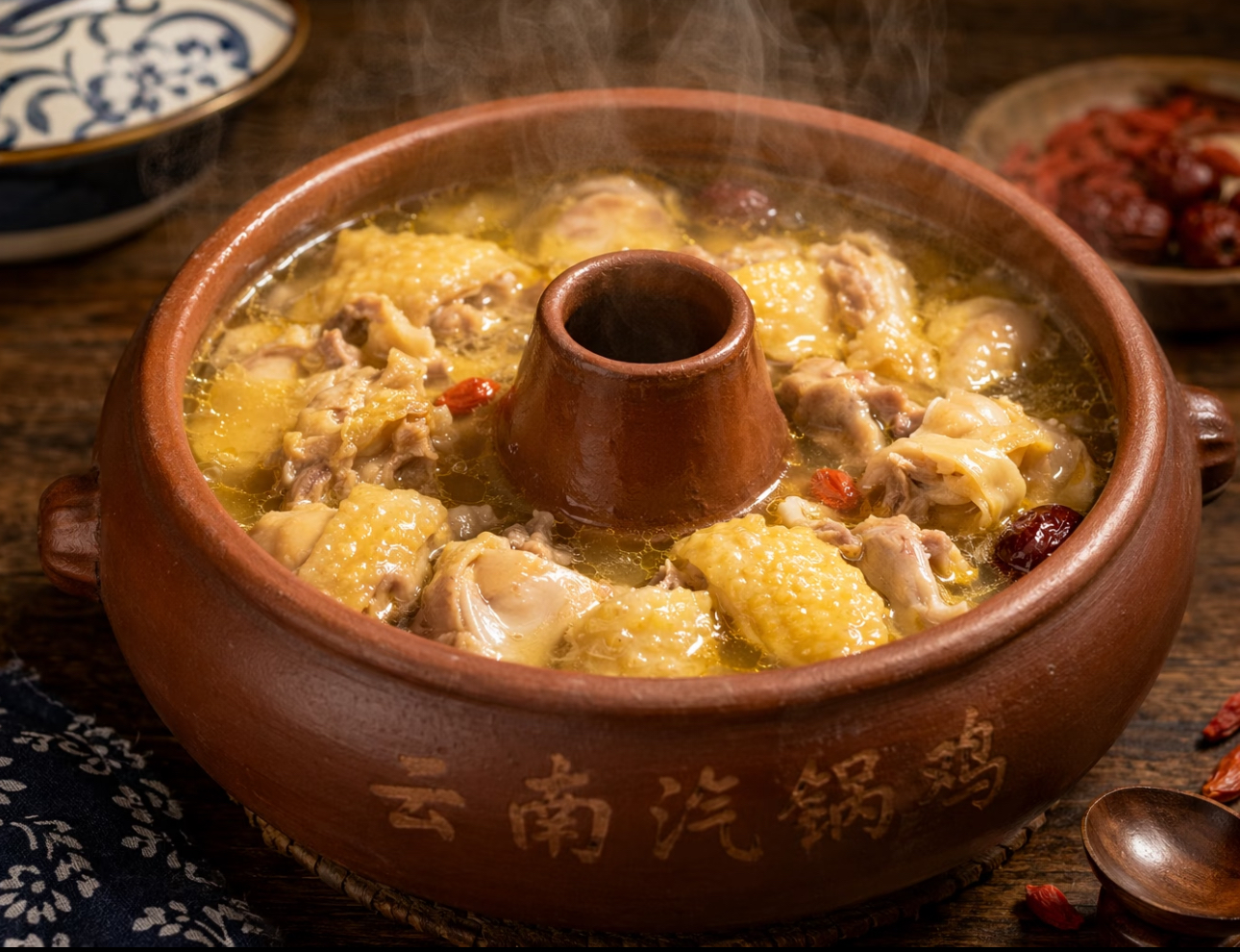 Steam pot chicken