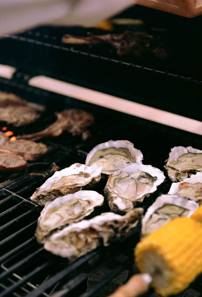 Grilled seafood at night market