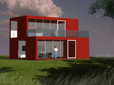 TWO STOREY HOUSE 3 + 2 MODULES - (6 + kitchenette ) thumbnail 3