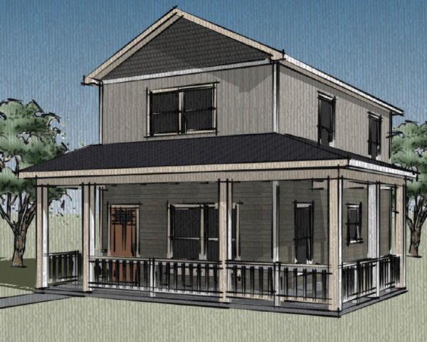 Two Story Farm House - NEH Model #170