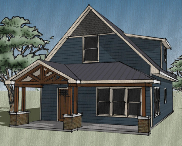 Craftsman Style Cape Cod Home - NEH Model #172