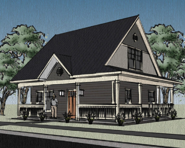 Traditional Cape Cod with Wrap Around Porch - NEH Model #174